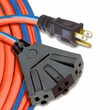 COLEMAN CABLE CCI Extension Cord, 14 AWG Cable, 30 m L, 125 VAC, Blue/Red 54564401